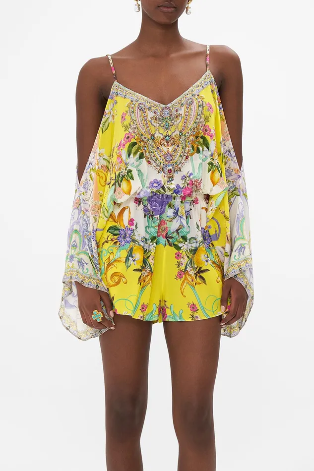 Camilla Playsuits and Jumpsuits Drop Shoulder Playsuit Caterina Spritz 8211 Womens Camilla Playsuits and Jumpsuits Drop Shoulder Playsuit Caterina Spritz 8211 Womens