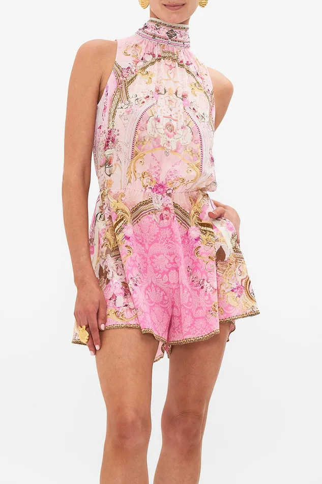 Camilla Playsuits and Jumpsuits Neck Tie Playsuit With Elastic Waist Fresco Fairytale 8211 Womens Camilla Playsuits and Jumpsuits Neck Tie Playsuit With Elastic Waist Fresco Fairytale 8211 Womens