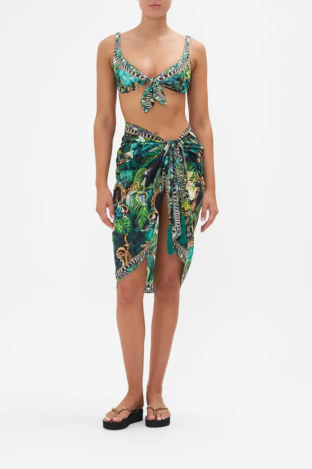 Camilla Resortwear Short Tassel Sarong Sing My Song 8211 WomensAccessories Camilla Resortwear Short Tassel Sarong Sing My Song 8211 WomensAccessories