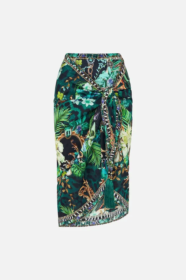 Camilla Resortwear Short Tassel Sarong Sing My Song 8211 WomensAccessories Camilla Resortwear Short Tassel Sarong Sing My Song 8211 WomensAccessories
