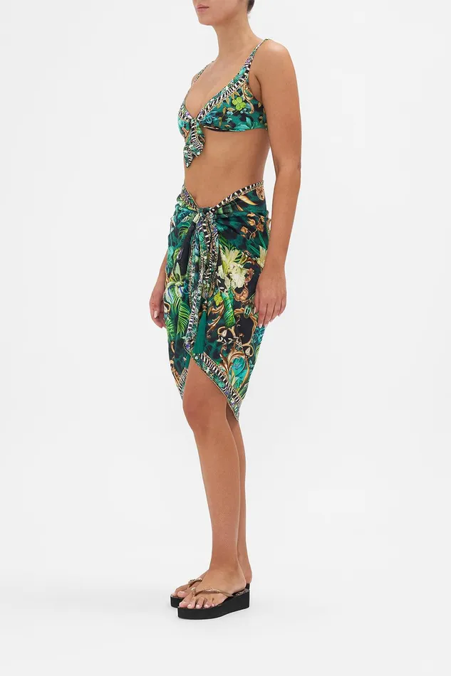 Camilla Resortwear Short Tassel Sarong Sing My Song 8211 WomensAccessories Camilla Resortwear Short Tassel Sarong Sing My Song 8211 WomensAccessories