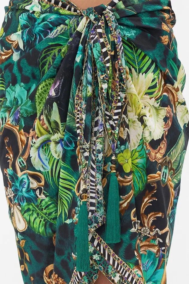 Camilla Resortwear Short Tassel Sarong Sing My Song 8211 WomensAccessories Camilla Resortwear Short Tassel Sarong Sing My Song 8211 WomensAccessories