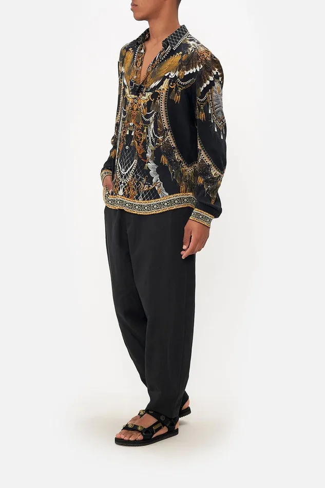 Camilla Sale Mens Collared Long Sleeve Shirt Ravin Raven 8211 Mens Camilla Sale Mens Collared Long Sleeve Shirt Ravin Raven 8211 Mens