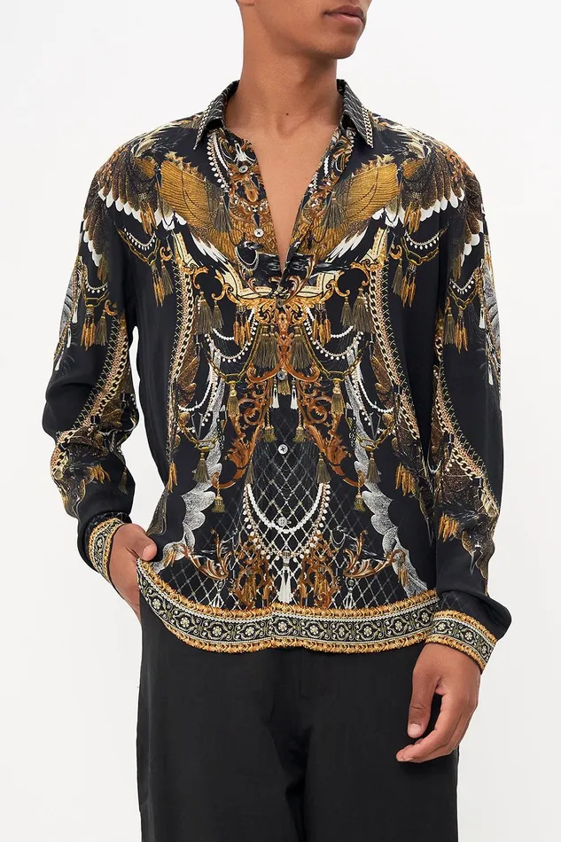 Camilla Sale Mens Collared Long Sleeve Shirt Ravin Raven 8211 Mens Camilla Sale Mens Collared Long Sleeve Shirt Ravin Raven 8211 Mens