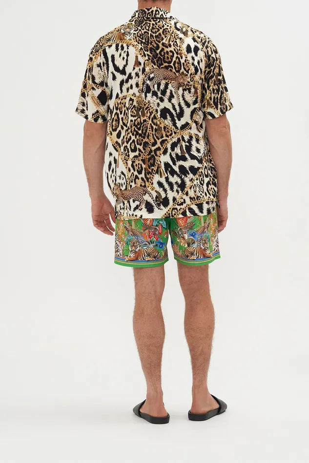 Camilla Sale Mens Elastic Waist Boardshort Curious And Curiouser 8211 Mens