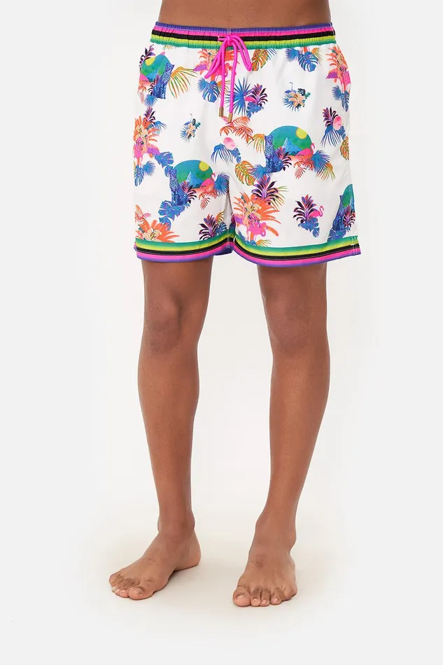 Camilla Sale Mens Elastic Waist Boardshort Flamenco Flamingo 8211 Mens Camilla Sale Mens Elastic Waist Boardshort Flamenco Flamingo 8211 Mens