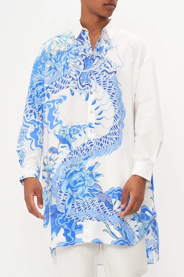 Camilla Sale Mens Long Line Button Up Mantan Heart Of A Dragon 8211 Mens Camilla Sale Mens Long Line Button Up Mantan Heart Of A Dragon 8211 Mens