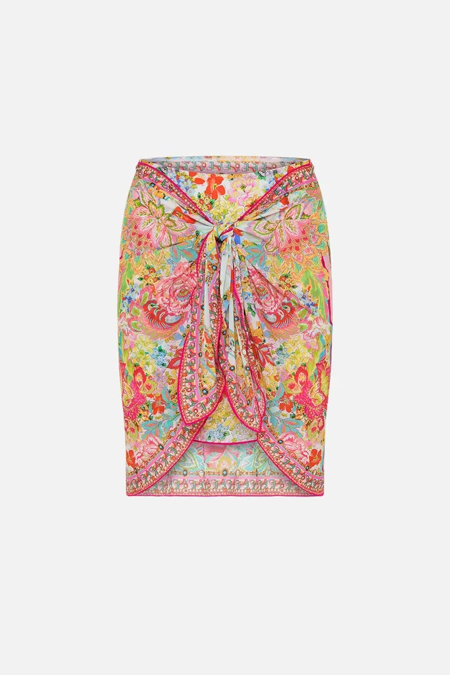Camilla Sarongs Layered Short Sarong With Tie Front An Italian Welcome 8211 Womens Camilla Sarongs Layered Short Sarong With Tie Front An Italian Welcome 8211 Womens
