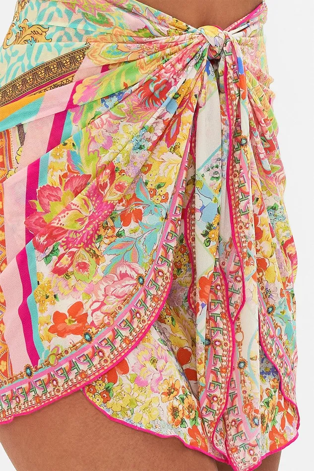Camilla Sarongs Layered Short Sarong With Tie Front An Italian Welcome 8211 Womens Camilla Sarongs Layered Short Sarong With Tie Front An Italian Welcome 8211 Womens