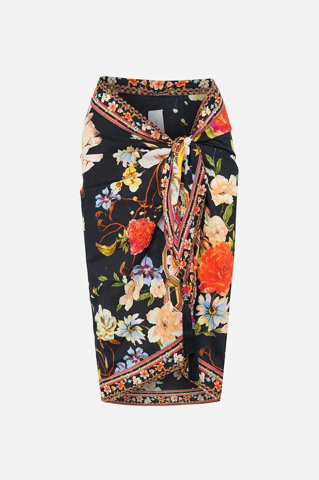 Camilla Sarongs Short Tassel Sarong Secret History 8211 Womens Camilla Sarongs Short Tassel Sarong Secret History 8211 Womens