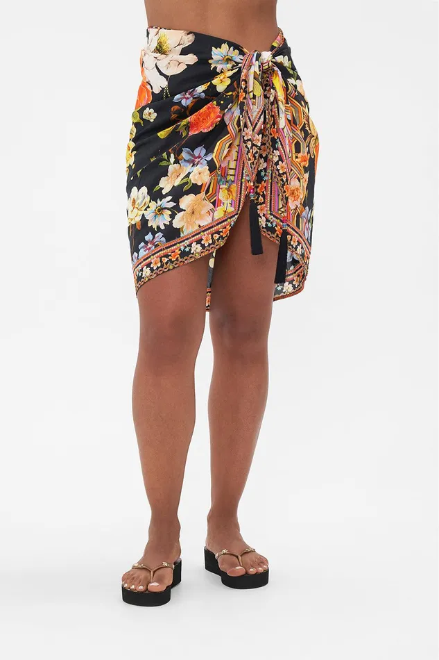Camilla Sarongs Short Tassel Sarong Secret History 8211 Womens Camilla Sarongs Short Tassel Sarong Secret History 8211 Womens