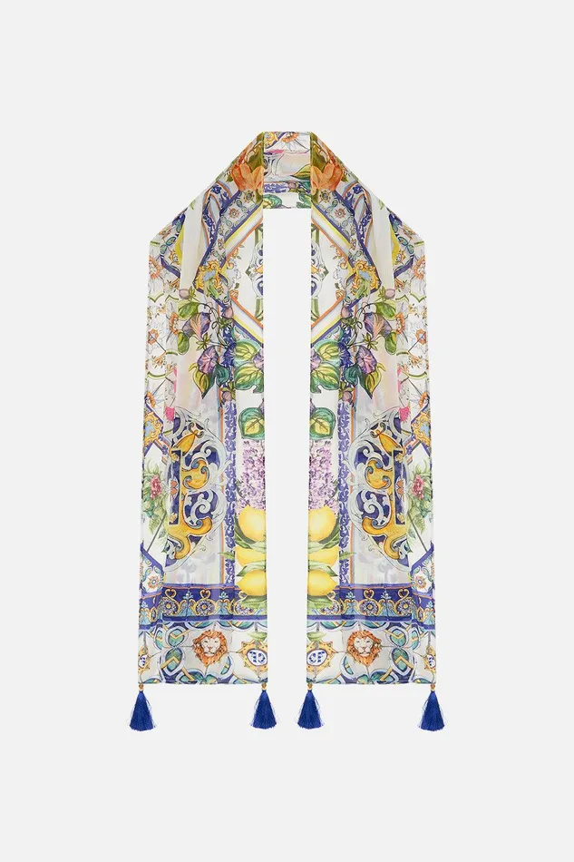 Camilla Scarves Long Scarf Amalfi Amore 8211 Accessories