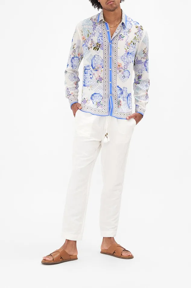 Camilla Shirts Collared Long Sleeve Shirt Paint Me Positano 8211 Mens