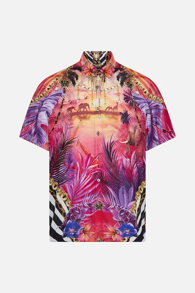 Camilla Shirts Short Sleeve Button Through Shirt Wild Loving 8211 MensAccessories Camilla Shirts Short Sleeve Button Through Shirt Wild Loving 8211 MensAccessories