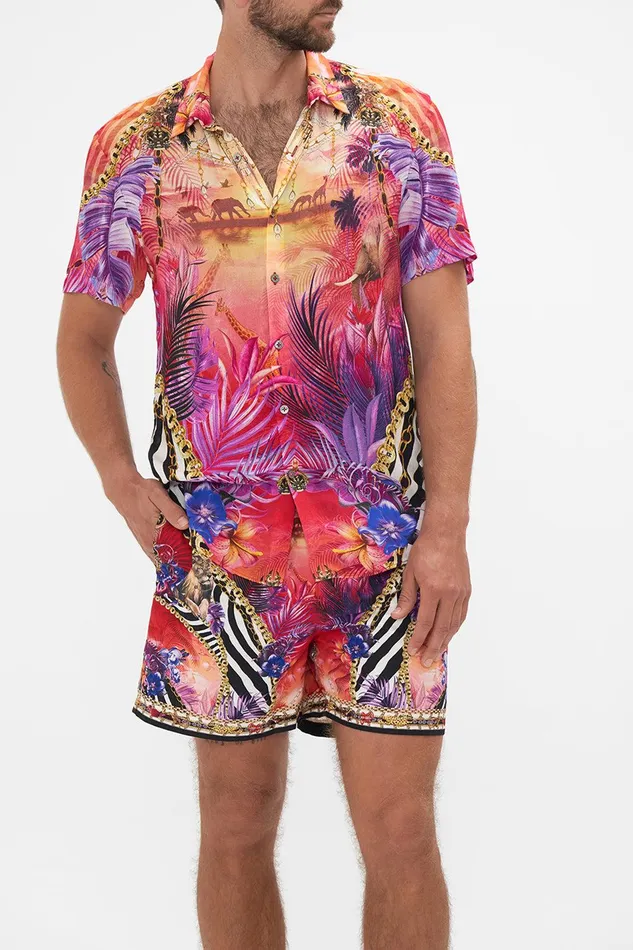 Camilla Shirts Short Sleeve Button Through Shirt Wild Loving 8211 MensAccessories Camilla Shirts Short Sleeve Button Through Shirt Wild Loving 8211 MensAccessories