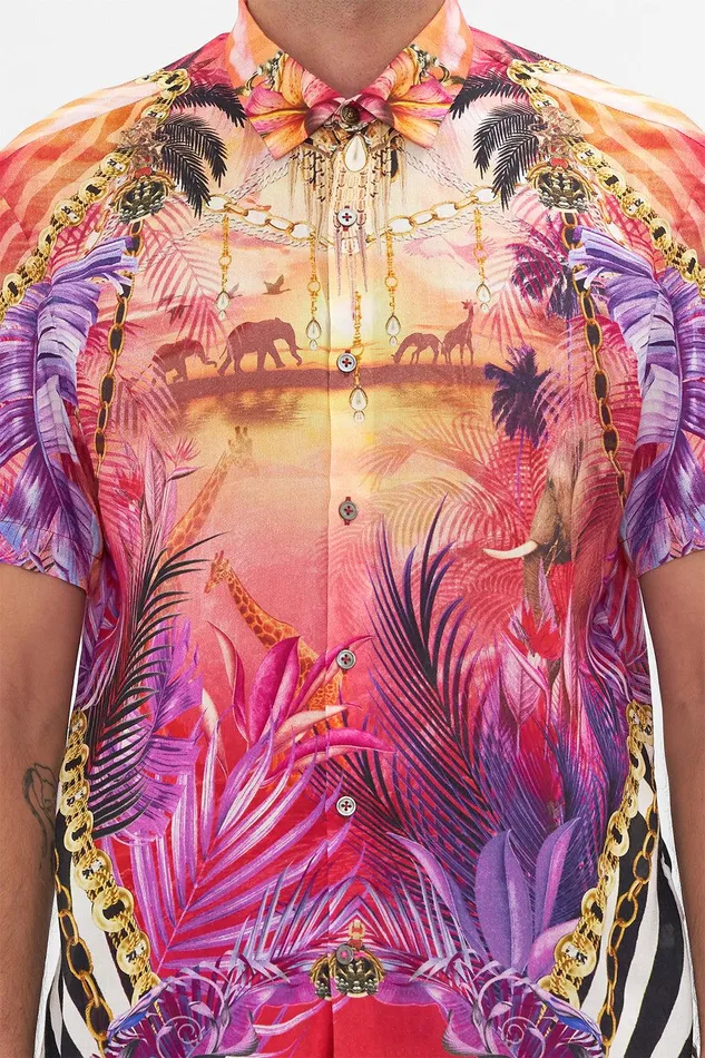 Camilla Shirts Short Sleeve Button Through Shirt Wild Loving 8211 MensAccessories Camilla Shirts Short Sleeve Button Through Shirt Wild Loving 8211 MensAccessories