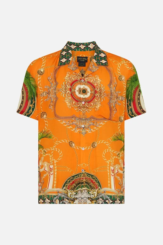 Camilla Shirts Short Sleeve Camp Collared Shirt Dancing With The Bulls 8211 Mens Camilla Shirts Short Sleeve Camp Collared Shirt Dancing With The Bulls 8211 Mens