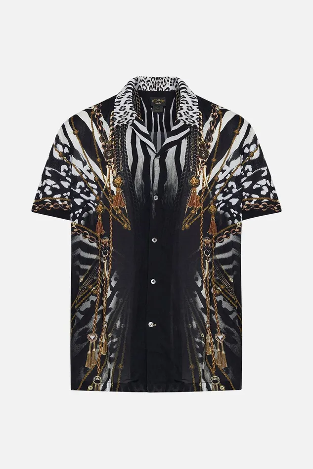 Camilla Shirts Short Sleeve Camp Collared Shirt Untamed Royalty 8211 Mens Camilla Shirts Short Sleeve Camp Collared Shirt Untamed Royalty 8211 Mens