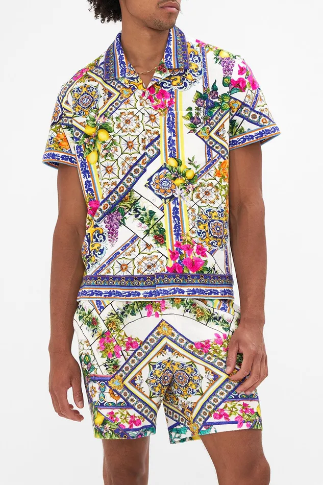 Camilla Shirts Terry Towelling Short Sleeve Button Up Shirt Amalfi Amore 8211 Mens Camilla Shirts Terry Towelling Short Sleeve Button Up Shirt Amalfi Amore 8211 Mens