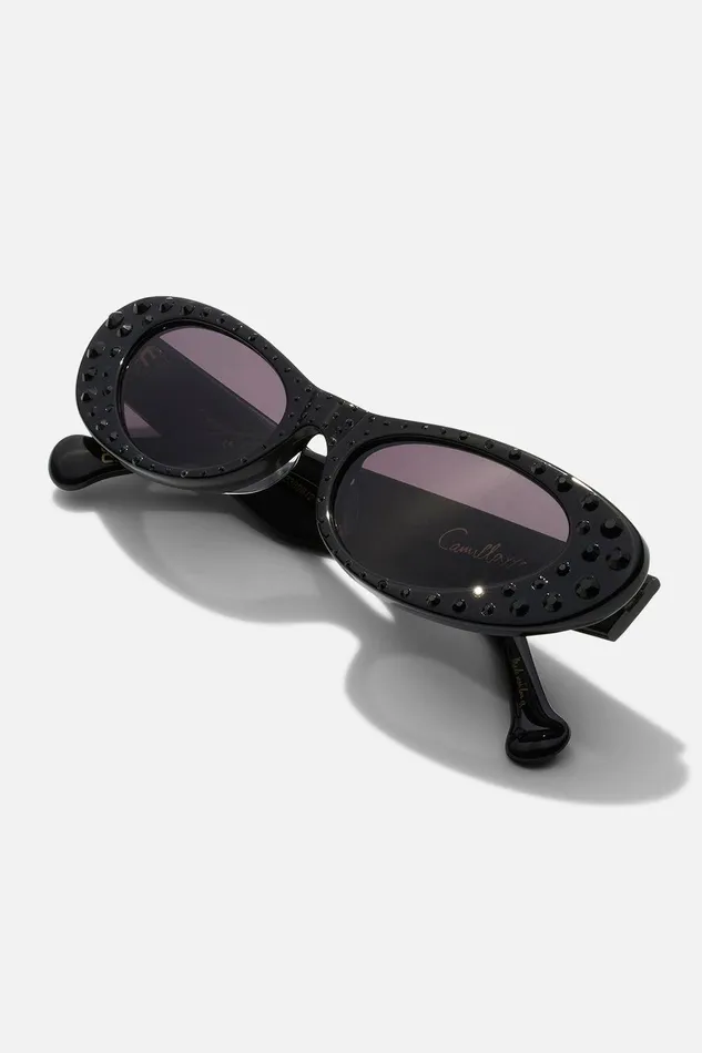 Camilla Sunglasses Champagne and Caviar Sunglasses Black Crystal 8211 Accessories