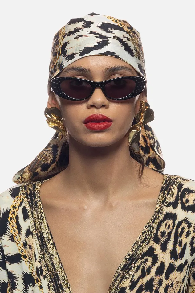 Camilla Sunglasses Champagne and Caviar Sunglasses Black Crystal 8211 Accessories