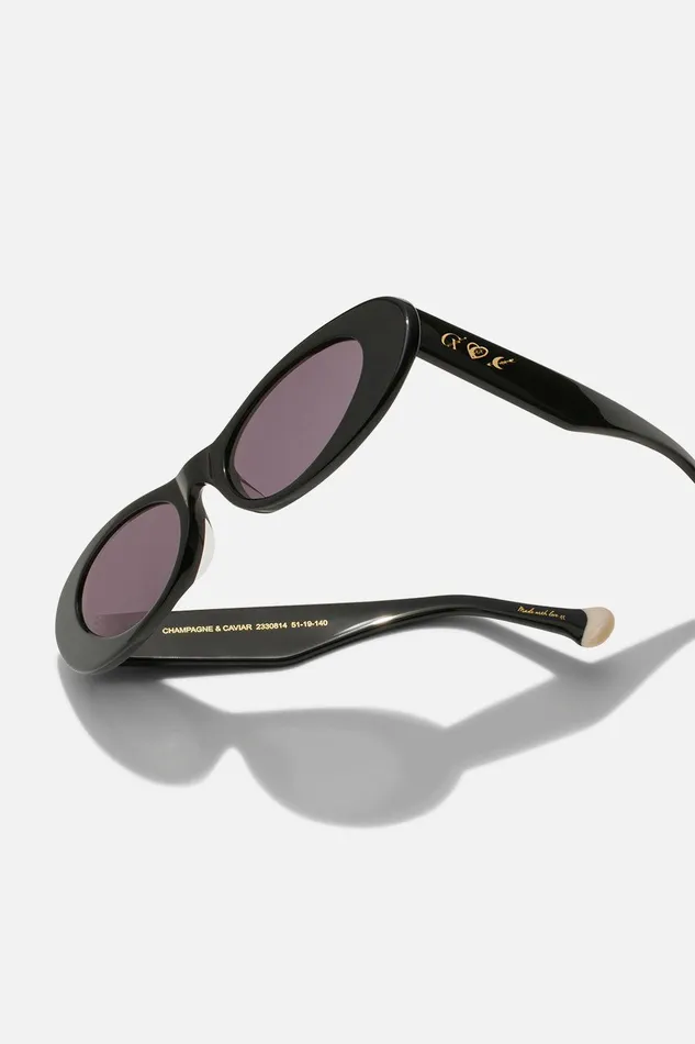 Camilla Sunglasses Champagne and Caviar Sunglasses Solid Black 8211 Accessories