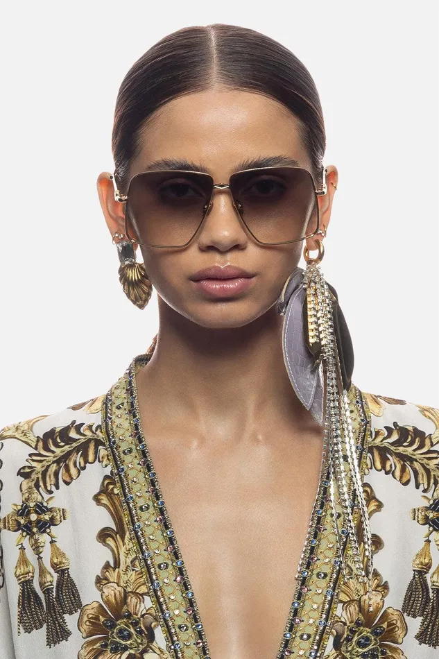 Camilla Sunglasses Step On Board Sunglasses Soft Gold 8211 Accessories
