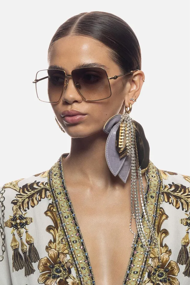 Camilla Sunglasses Step On Board Sunglasses Soft Gold 8211 Accessories