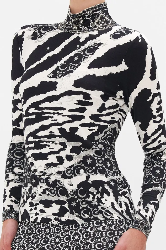 Camilla Tees Jersey Turtleneck Feline Fantasy 8211 Womens Camilla Tees Jersey Turtleneck Feline Fantasy 8211 Womens