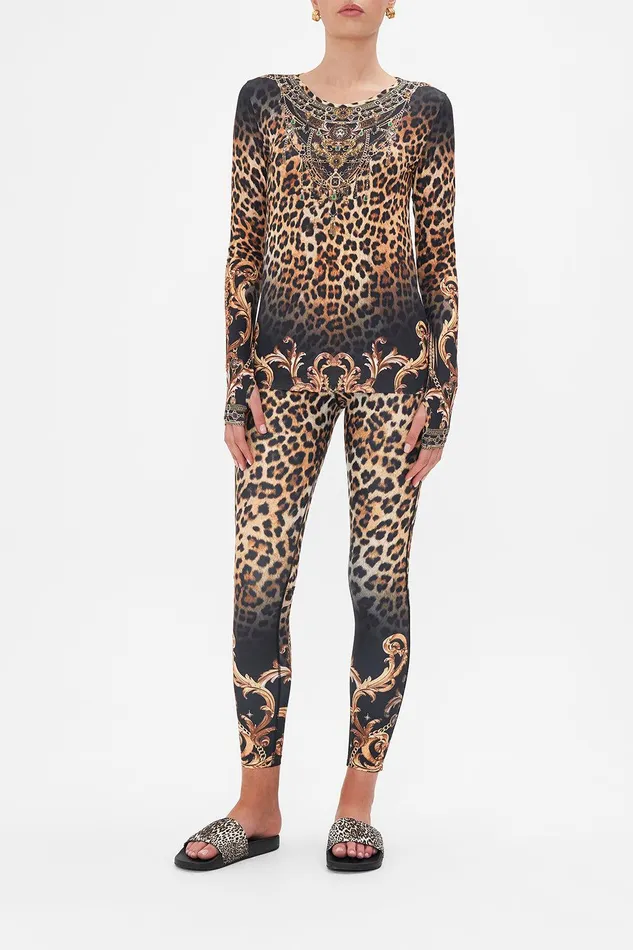 Camilla Tees Long Sleeve Thumbhole Top Running In The Wild 8211 WomensAccessories Camilla Tees Long Sleeve Thumbhole Top Running In The Wild 8211 WomensAccessories