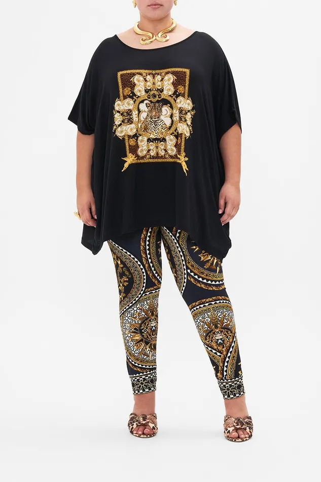 Camilla Tees Loose Fit Round Neck Tee 8211 Black Feeling Fresco 8211 Womens Camilla Tees Loose Fit Round Neck Tee 8211 Black Feeling Fresco 8211 Womens
