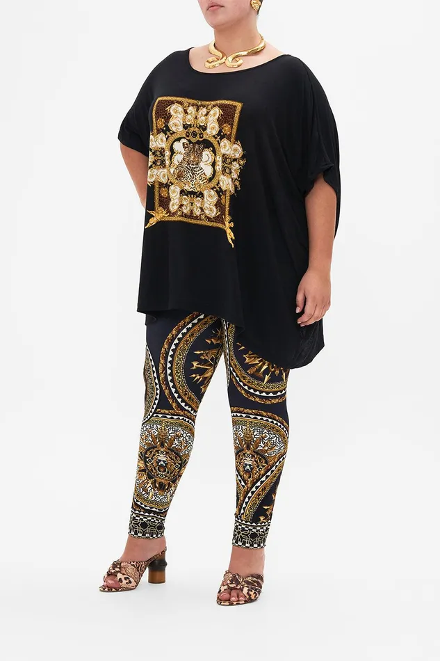 Camilla Tees Loose Fit Round Neck Tee 8211 Black Feeling Fresco 8211 Womens Camilla Tees Loose Fit Round Neck Tee 8211 Black Feeling Fresco 8211 Womens