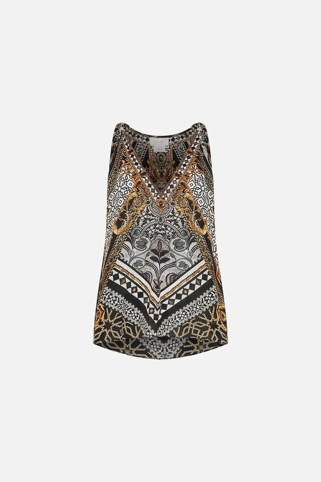 Camilla Tees Tank Top With Strap Bead Detail Look Up Tesoro 8211 Womens Camilla Tees Tank Top With Strap Bead Detail Look Up Tesoro 8211 Womens