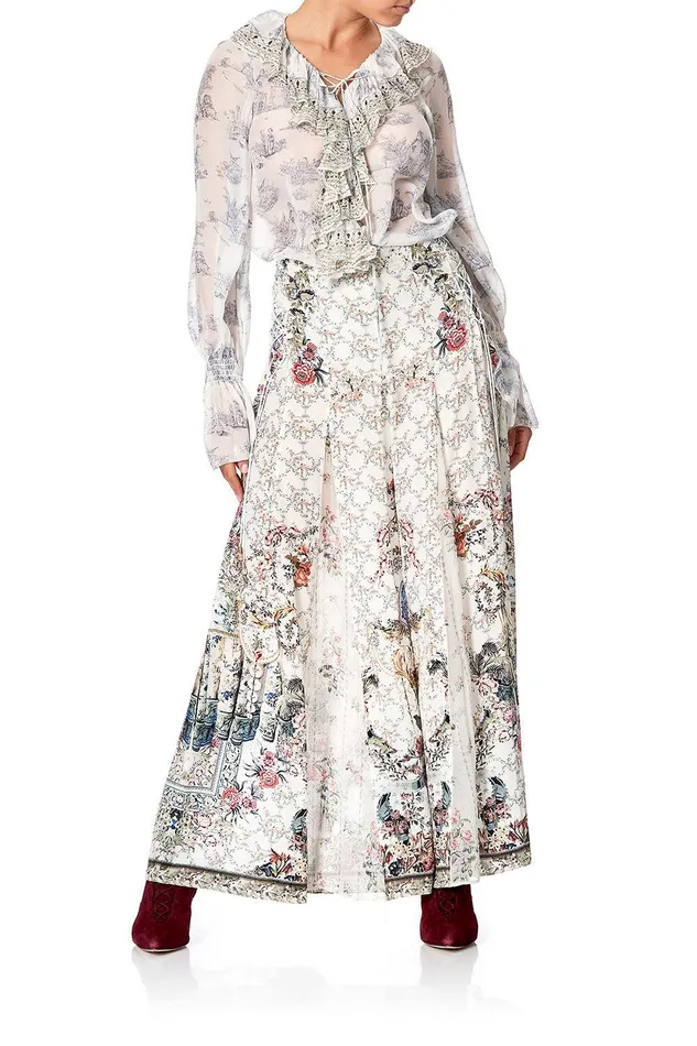 Camilla Wide Leg Pants Flares With Lace Up Side Southern Belle 8211 Womens