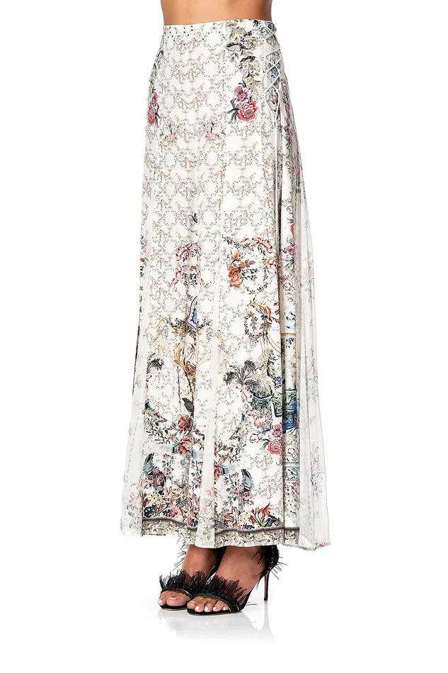 Camilla Wide Leg Pants Flares With Lace Up Side Southern Belle 8211 Womens