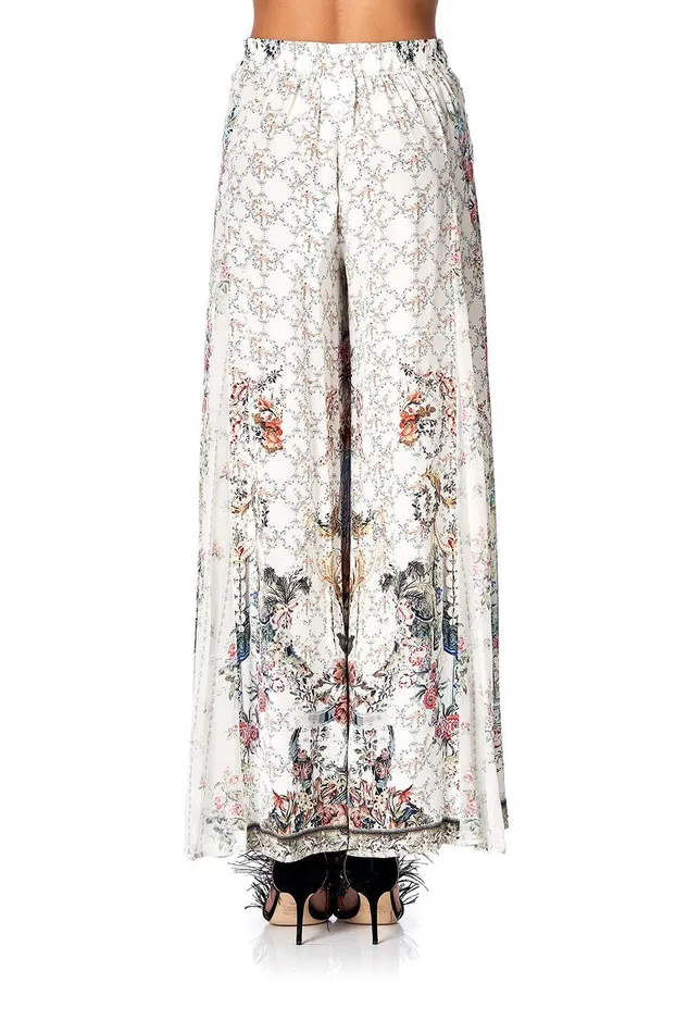 Camilla Wide Leg Pants Flares With Lace Up Side Southern Belle 8211 Womens