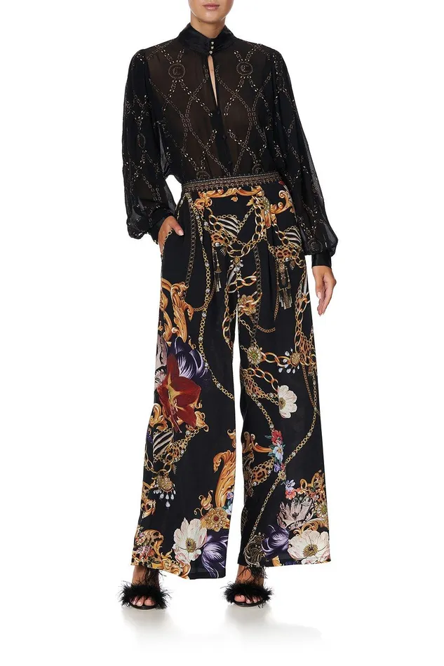 Camilla Wide Leg Pants Tuck Front Pant A Night In The 90s 8211 Womens