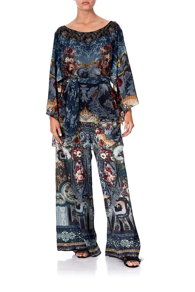 Camilla Wide Leg Pants Wide Leg Trouser With Front Pockets Hotel Boheme 8211 Womens