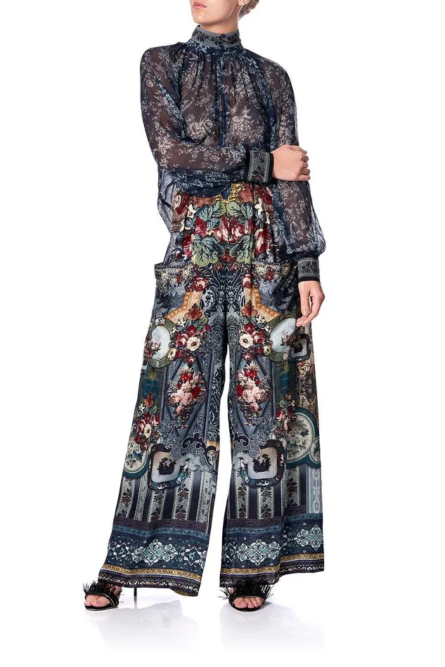 Camilla Wide Leg Pants Wide Leg Trouser With Front Pockets Hotel Boheme 8211 Womens