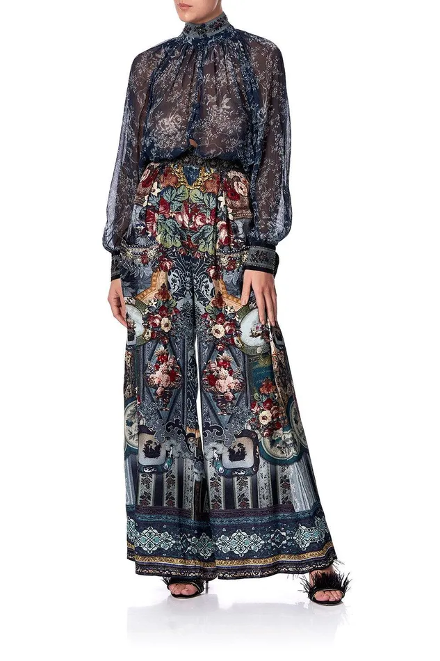 Camilla Wide Leg Pants Wide Leg Trouser With Front Pockets Hotel Boheme 8211 Womens
