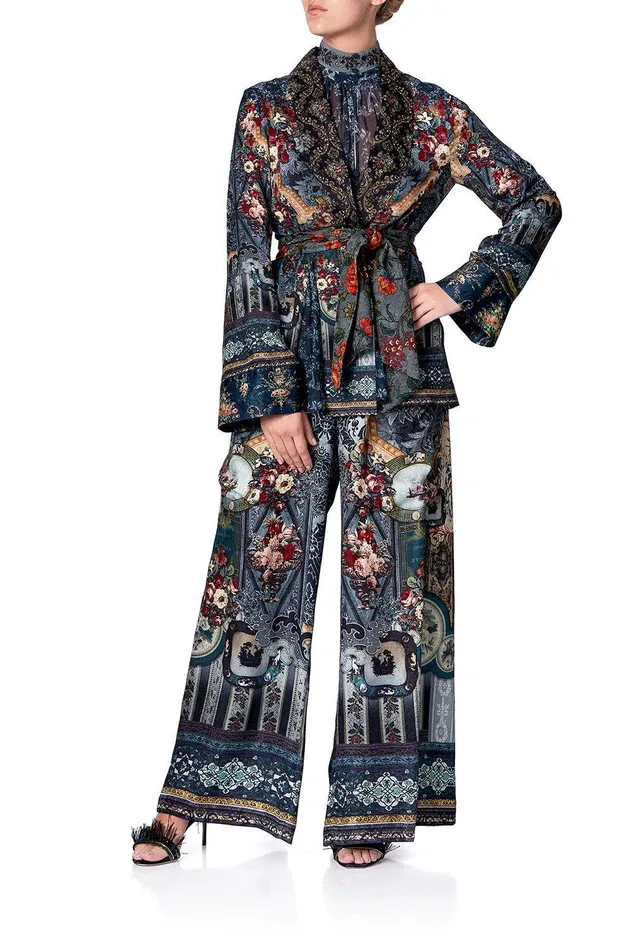 Camilla Wide Leg Pants Wide Leg Trouser With Front Pockets Hotel Boheme 8211 Womens