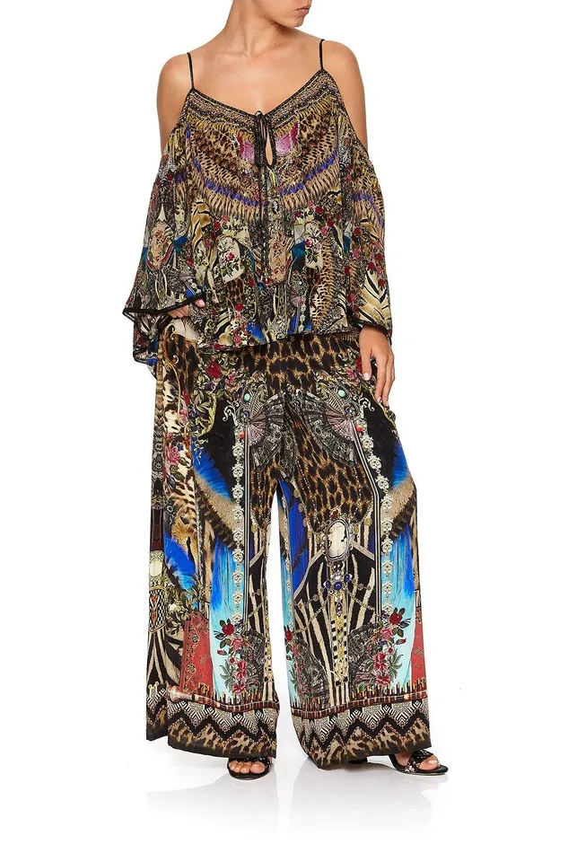 Camilla Wide Leg Pants Wide Leg Trouser With Front Pockets Stronger Together 8211 Womens