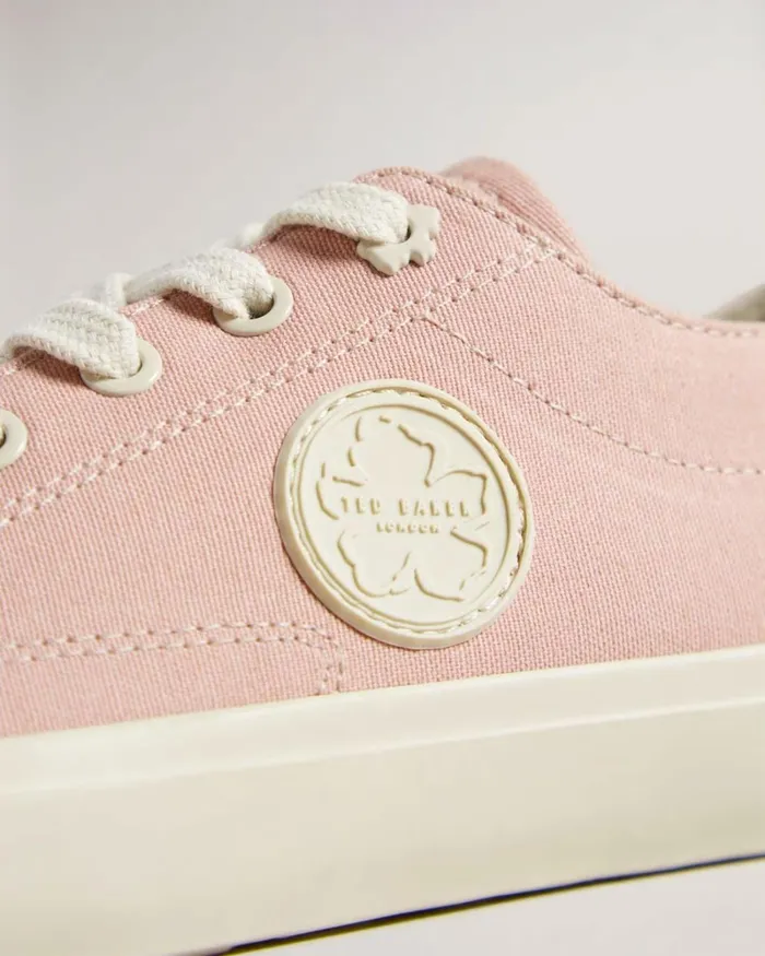 Canvas Low Top Trainers Dusky Pink Women Ted Baker Sneakers Canvas Low Top Trainers Dusky Pink Women Ted Baker Sneakers