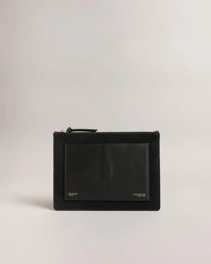 Canvas Pouch JetBlack Women Ted Baker Bags Canvas Pouch JetBlack Women Ted Baker Bags