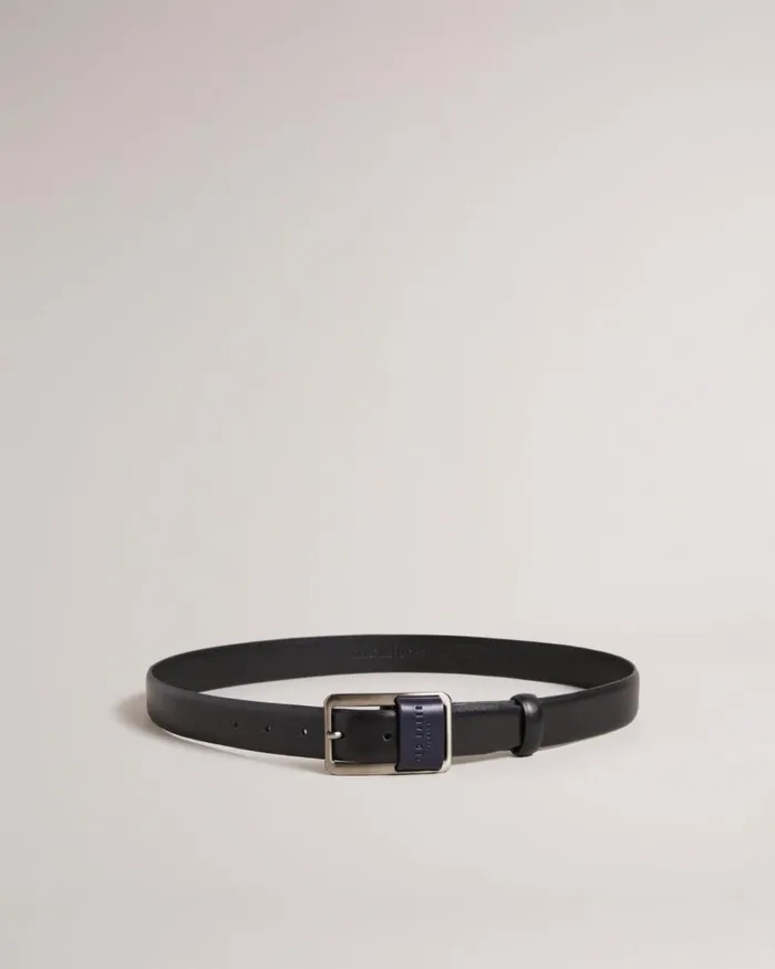 Centre Bar Buckle Belt Black Men Ted Baker Belts