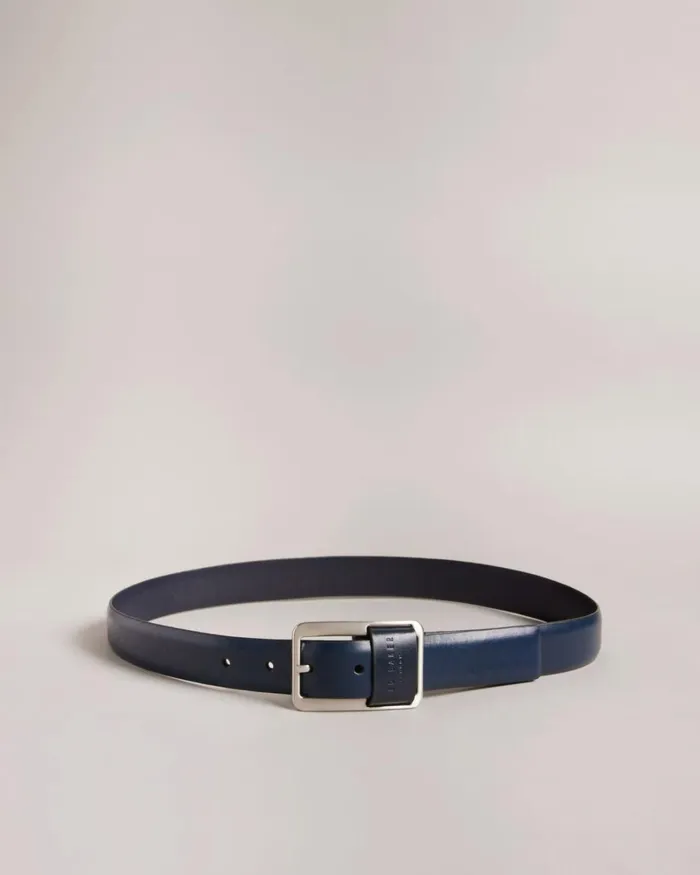 Centre Bar Buckle Belt Navy Men Ted Baker Belts