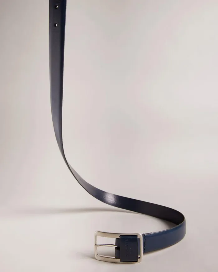 Centre Bar Buckle Belt Navy Men Ted Baker Belts
