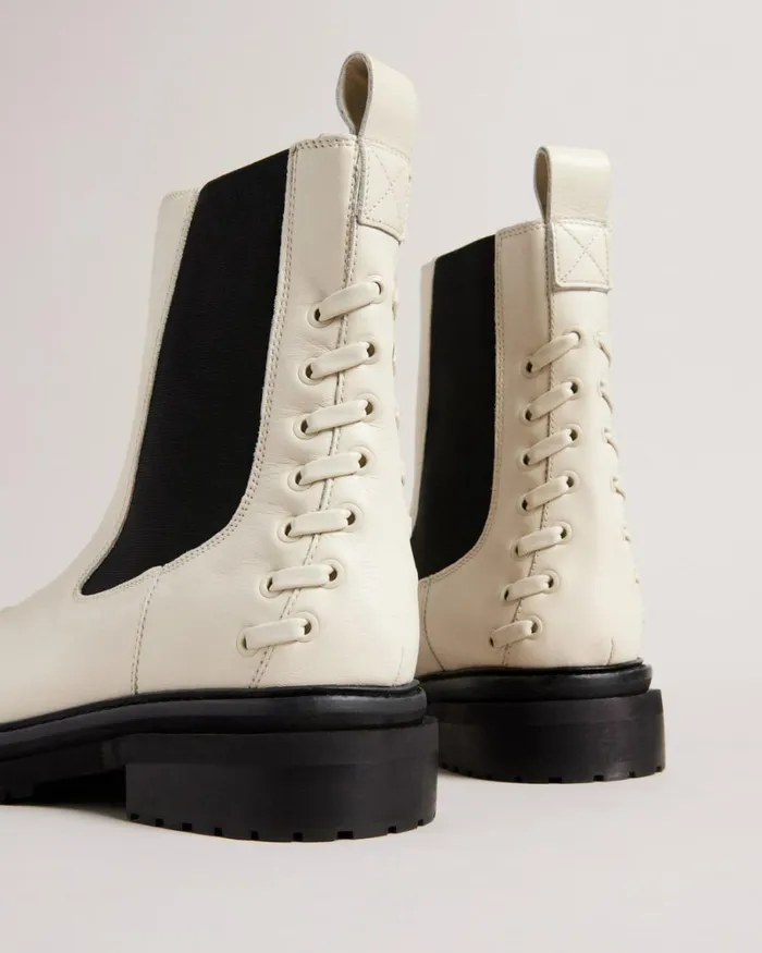 Chelsea Boots With Whipstitch Detail Natural Women Ted Baker Boots