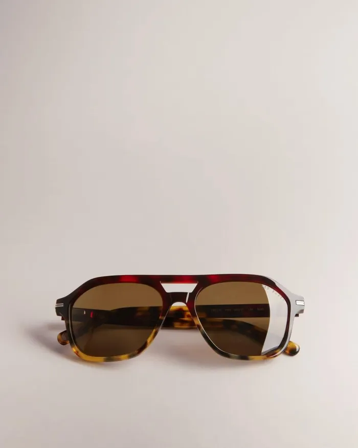 Chunky Aviator Sunglasses Tortoiseshell Men Ted Baker Sunglasses Chunky Aviator Sunglasses Tortoiseshell Men Ted Baker Sunglasses
