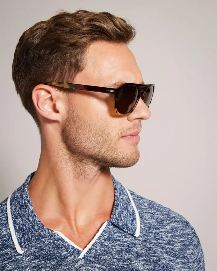 Chunky Aviator Sunglasses Tortoiseshell Men Ted Baker Sunglasses Chunky Aviator Sunglasses Tortoiseshell Men Ted Baker Sunglasses